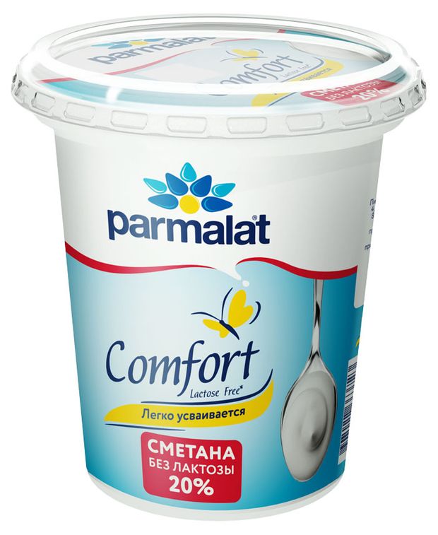 Сметана Parmalat без лактозы 20 300 г 175₽