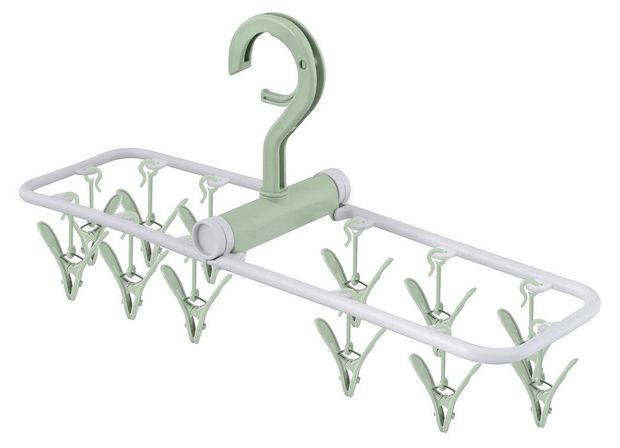 Вешалка Мультидом с 12 прищепками складная, 1 шт в ассортименте