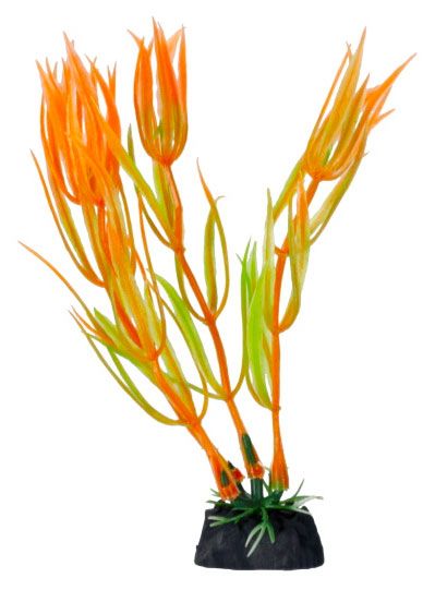 Растение для аквариума HOMEFISH Таксодий красный пластиковое с грузом 12 см 60₽