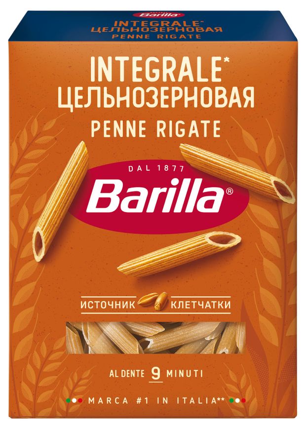 Макаронные изделия Barilla Penne Rigate цельнозерновые 450 г 180₽