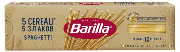 Макаронные изделия Barilla Spaghetti 5 Злаков спагетти 450 г 100₽