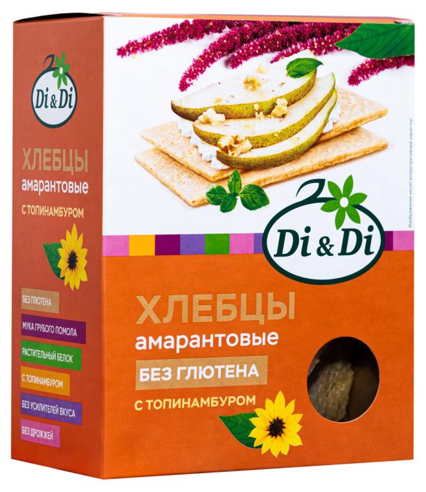 Хлебцы амаратновые DiDi с топинамбуром 195 г 160₽
