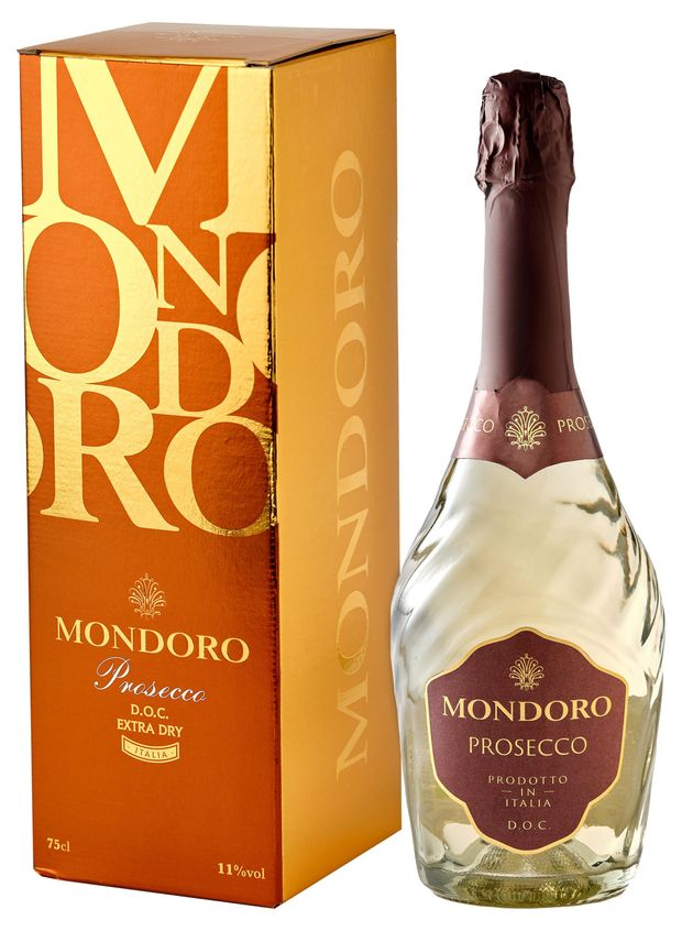 Игристое вино Mondoro Prosecco DOC сухое белое Италия, 0,75 л