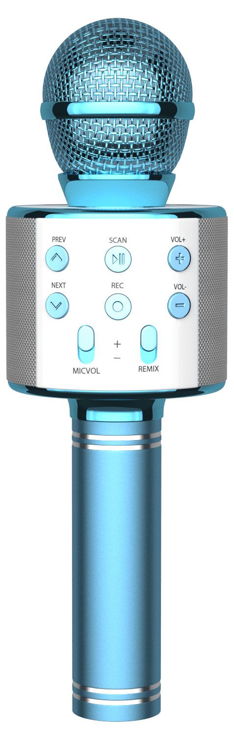 Микрофон Mobility для караоке синий 800₽