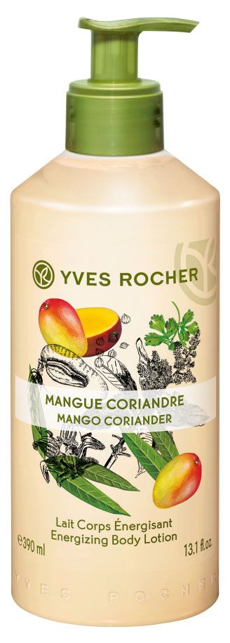 фото Молочко для тела yves rocher манго &amp; кориандр, 390 мл