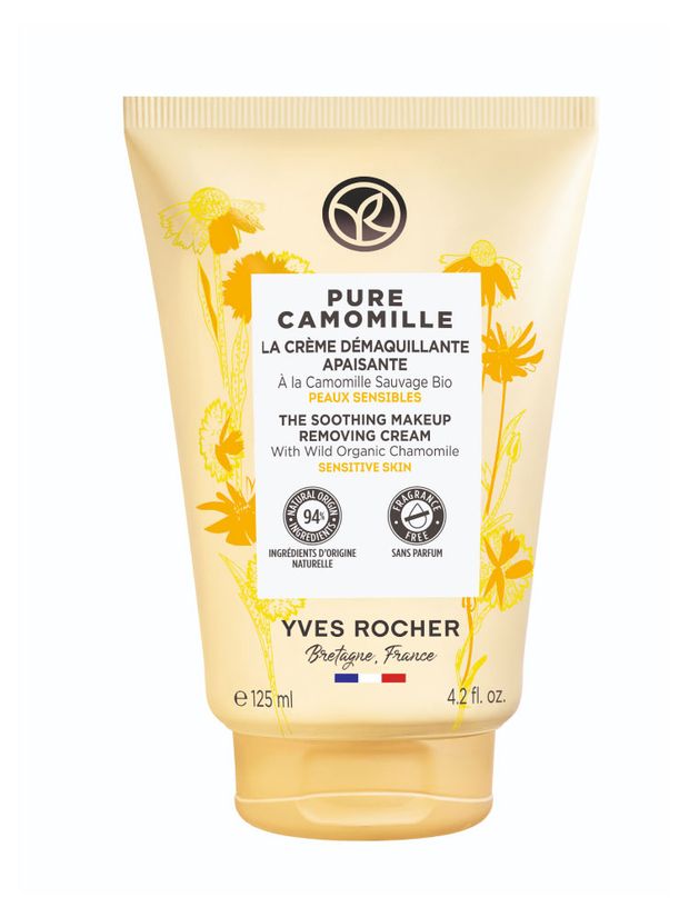 фото Крем для снятия макияжа yves rocher успокаивающий с ромашкой био, 125 мл