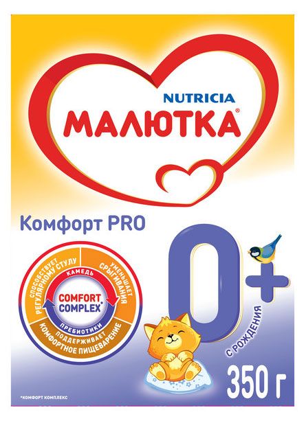 Смесь сухая молочная Малютка Комфорт БЗМЖ 350 г 550₽