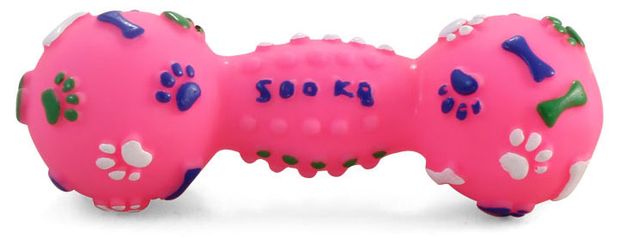 Игрушка для собак Triol Гантель с шипами 120 мм, 1 шт в ассортименте