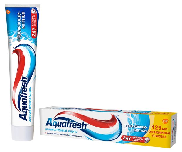 Зубная паста Aquafresh Освежающе-мятная с фтором, 125 мл