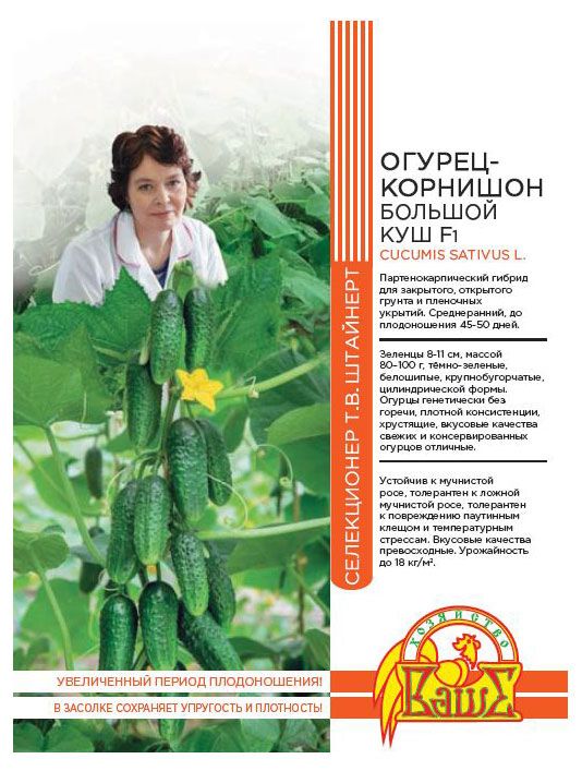 Семена Штайнерт Огурец Большой куш F1 025 г 61₽