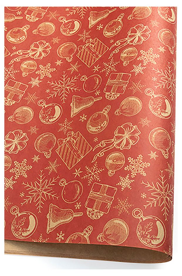 Бумага подарочная GrandGift крафт, 70 см х 2 м