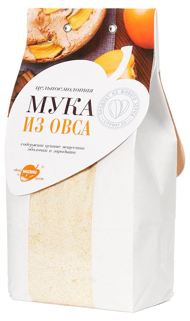 Мука овсяная Образ жизни Алтая цельносмолотая, 500 г