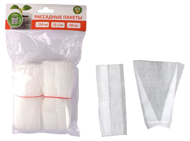 Пакеты для рассады Garden Show тонкие 10х12 см 100 шт 200₽