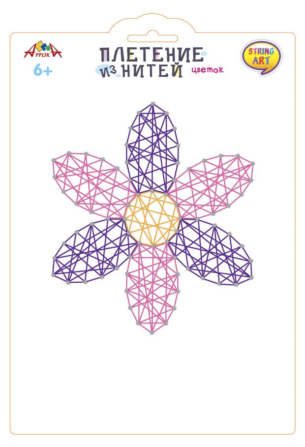 Набор для творчества АппликА Плетение из нитей String Art 200₽