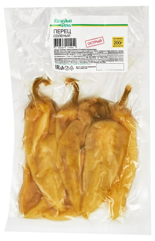 Перец Каждый день соленый 200 г 85₽