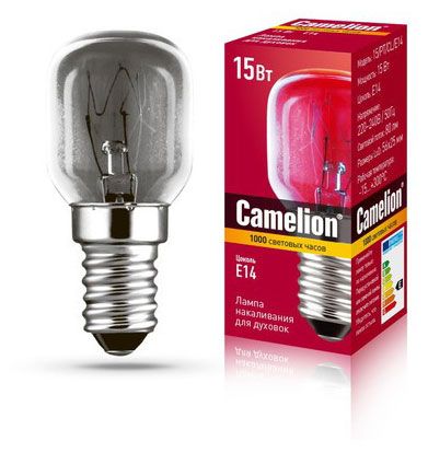 Лампа накаливания для вытяжек Camelion 40/T25/CL/E14