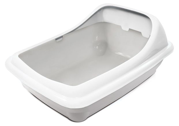 Туалет для кошек GAMMA Волна прямоугольный с ассиметричным бортом 455х350х200 мм 620₽