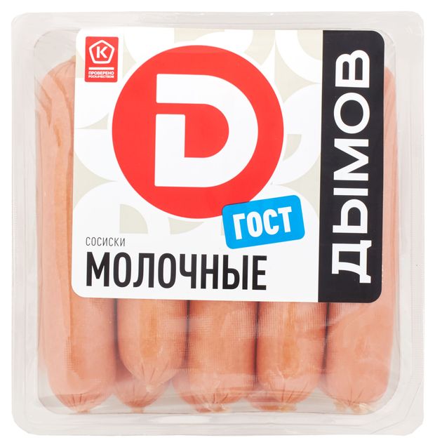 Сосиски Дымов Молочные 580 г 420₽