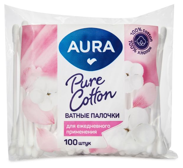 Ватные палочки Aura Cotton Buds 100 шт 36₽