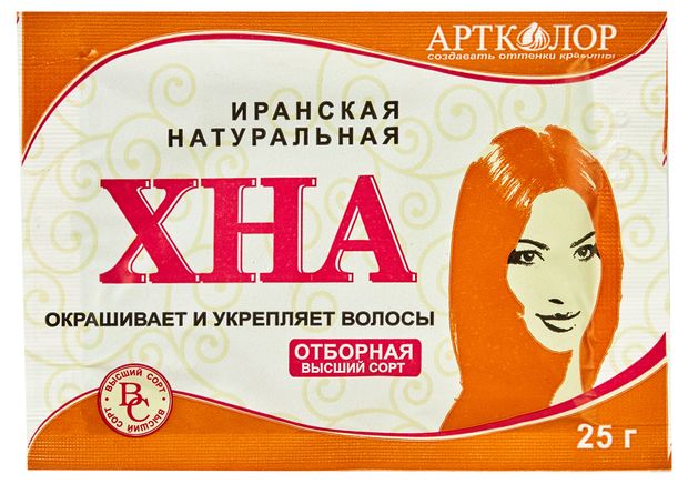 Хна для волос Артколор Иранская натуральная 25 г 23₽