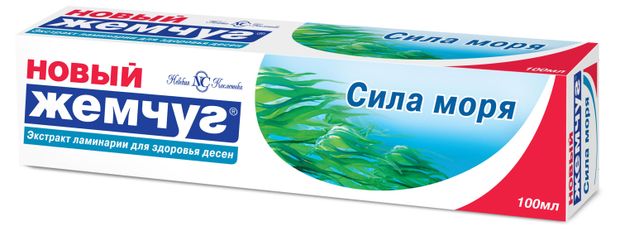 Зубная паста Новый жемчуг сила моря 100 мл 130₽