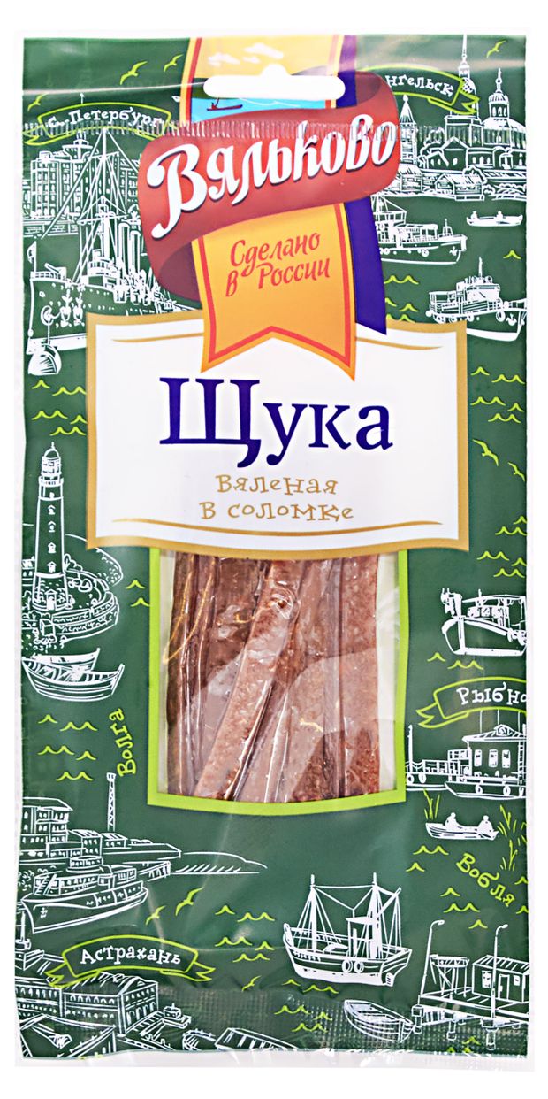Щука Вяльково соломка вяленая, 35 г