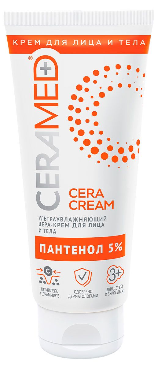 Крем для лица и тела Ceramed ультраувлажняющий с д-пантенолом, 100 мл