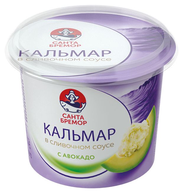 Кальмар Санта Бремор рубленный с авокадо 150 г 100₽