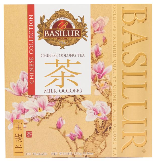 Чай зеленый Basilur Китайский Молочный Улун в пакетиках, 1,5 г х 100 шт, 150 г