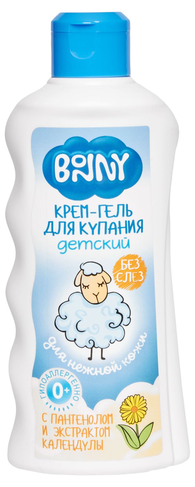 Крем-гель для купания Бонни с пантенолом и экстрактом череды 0+, 250 мл