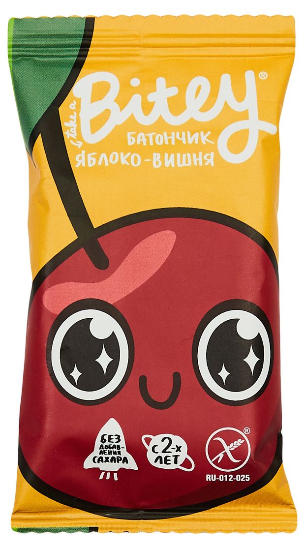 Батончик Take a Bitey Яблоко-Вишня от 2-х лет, 25 г