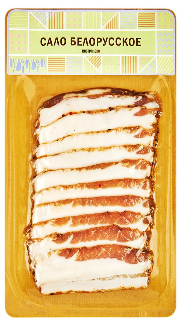 Сало Востряково Белорусское ГОСТ нарезка, 100 г