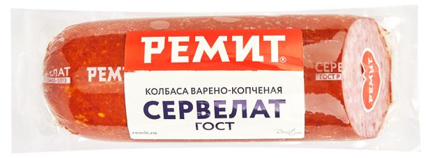 Колбаса варено-копченная Ремит Сервелат 400 г 610₽