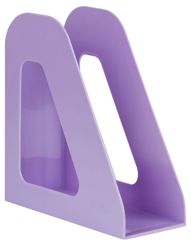 Лоток для бумаг вертикальный Стамм Фаворит фиолетовый 90мм 280₽