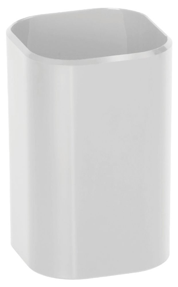 Подставка-стакан Стамм Фаворит пластиковая квадратная, белая