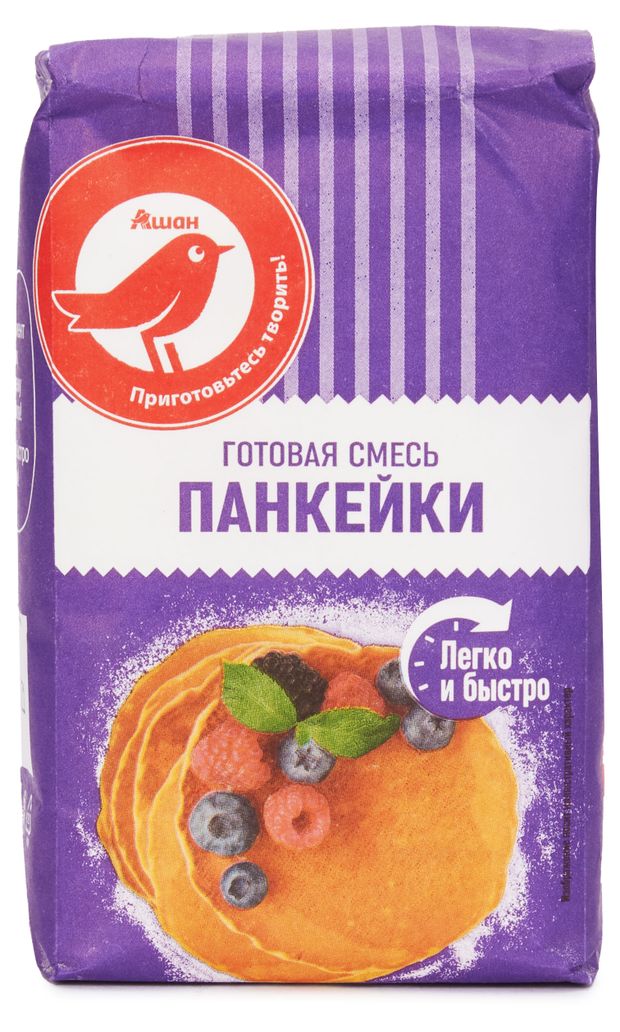 Бакалея Смесь для панкейков АШАН Красная птица, 500 г