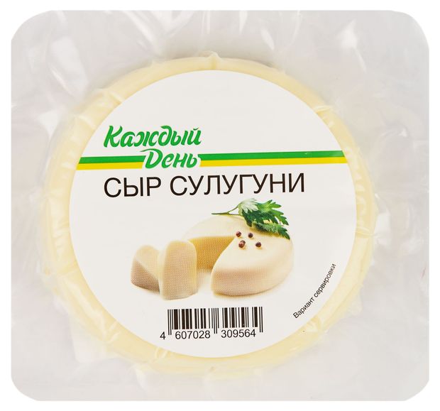 Сыр мягкий Каждый день Сулугуни 45 БЗМЖ 200 г 190₽