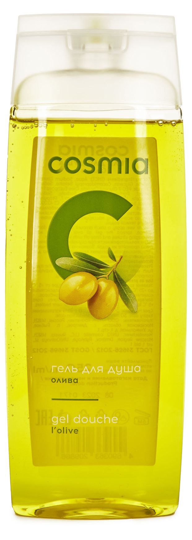 Гель для душа Cosmia с оливой 250 мл 100₽