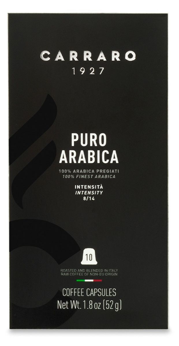 Кофе молотый в капсулах Carraro Puro Arabica 10 шт 299₽