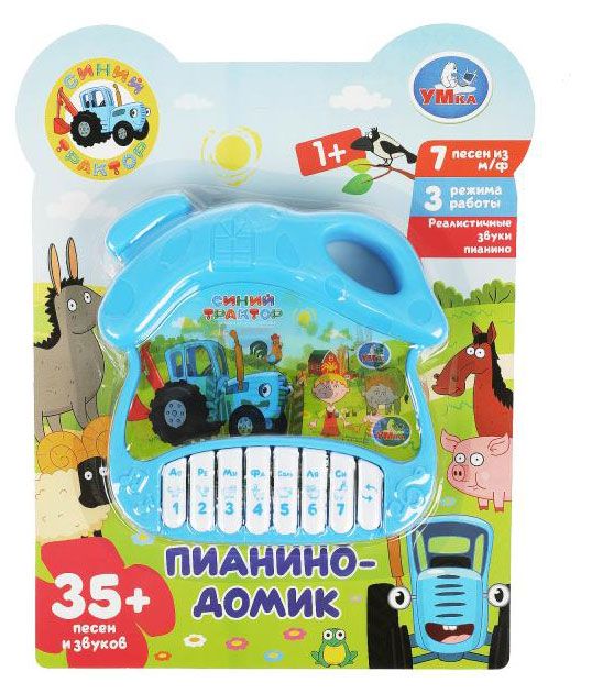 Пианино-домик Умка Синий трактор 35 песен фраз и звуков 710₽