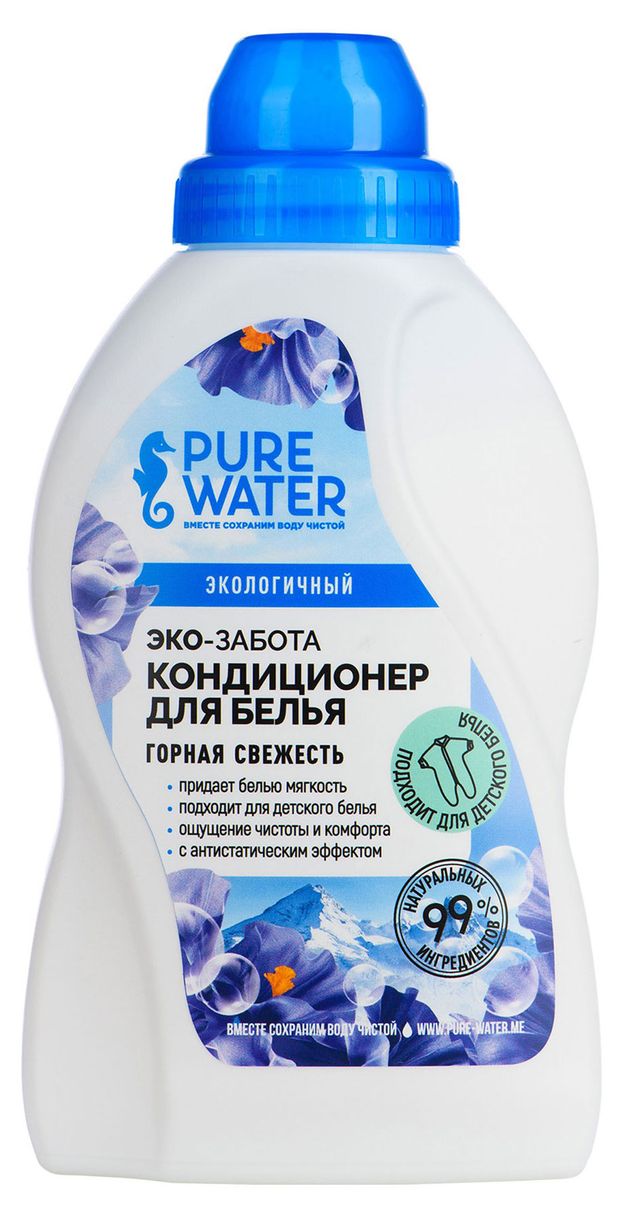 фото Кондиционер для белья pure water горная свежесть, 480 мл