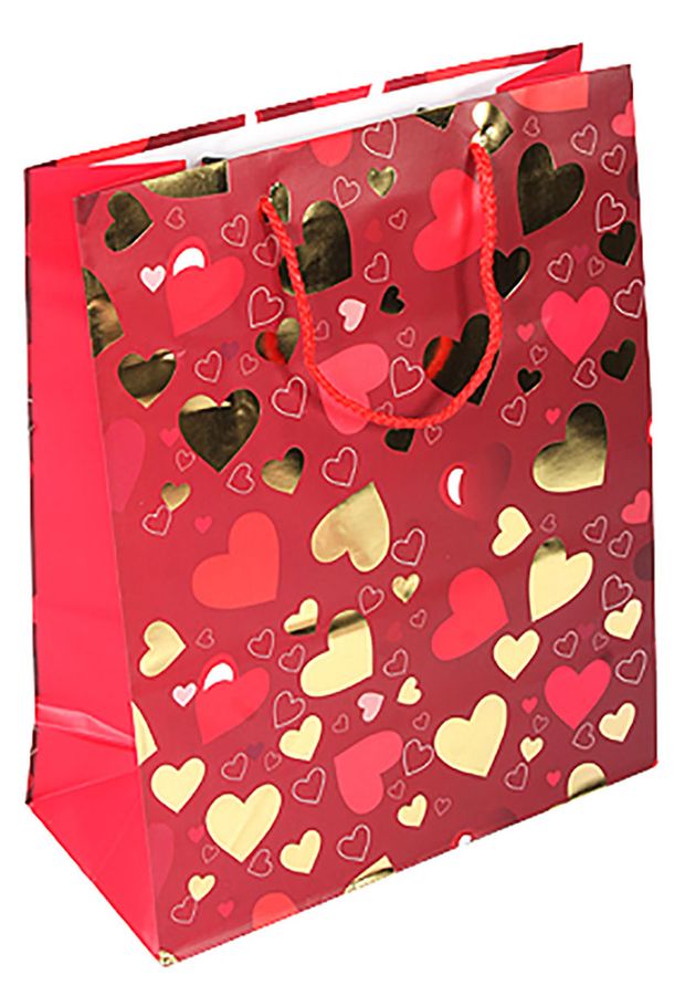 Сумка подарочная GrandGift бумажаная с эффектами 32х26х10 см 99₽