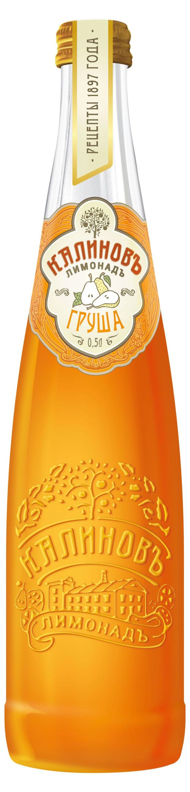 Лимонад Калиновъ Лимонадъ Винтажный Груша газированный, 500 мл