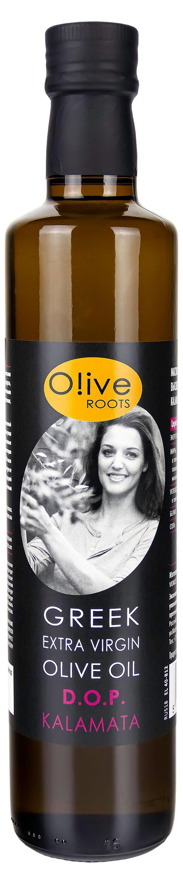 Масло оливковое O!ive Roots Kalamata нерафинированное высшего качества, 500 мл