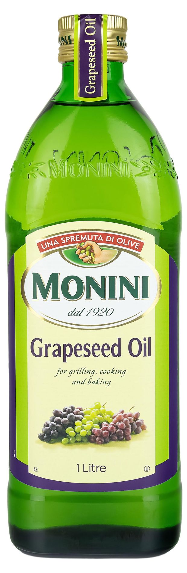 Масло из виноградных косточек Monini Grapeseed Oil рафинированное 1 л 900₽