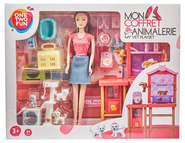 фото Набор игровой one two fun кукла с питомцами
