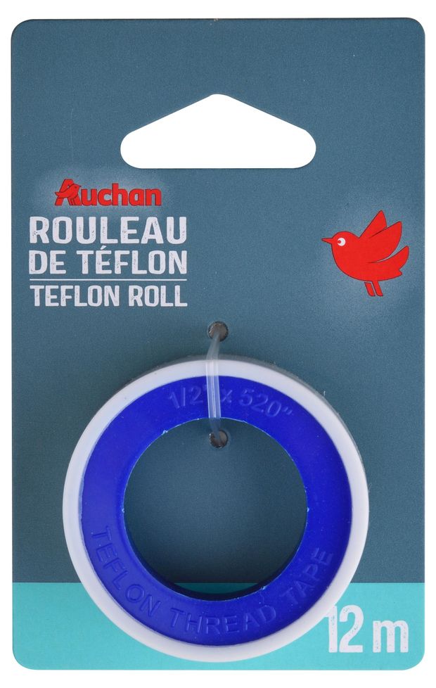 Лента тефлоновая уплотнительная АШАН Красная птица 12 м 72₽