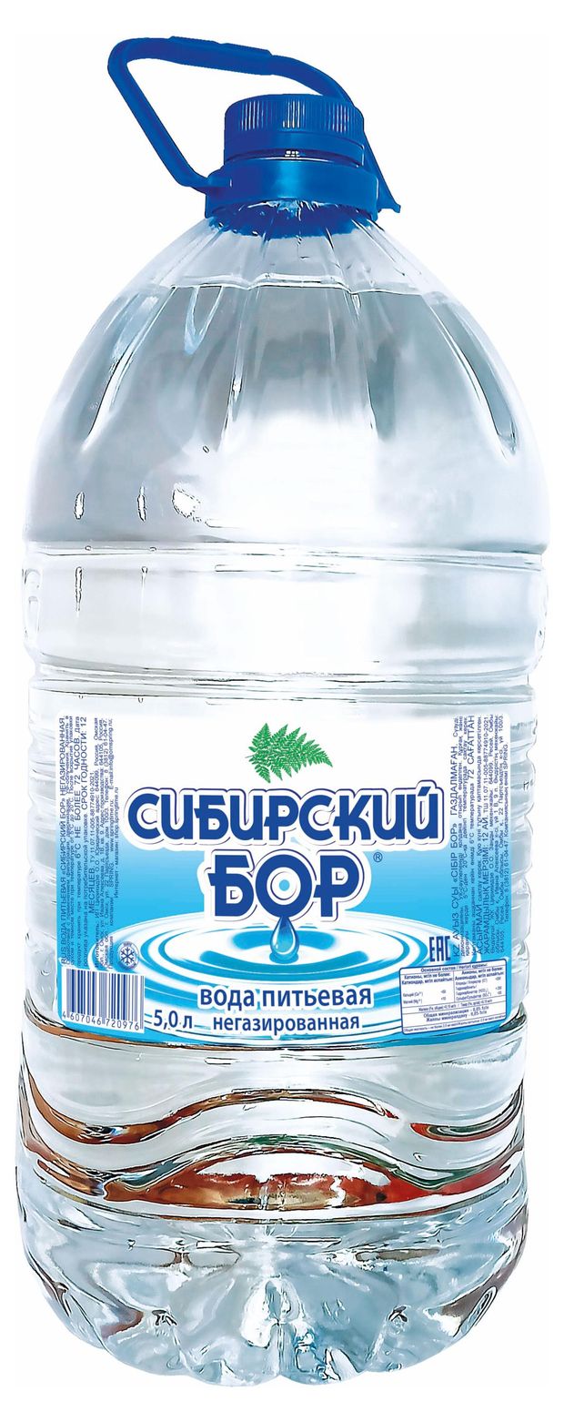 Вода питьевая Сибирский бор негазированная, 5 л