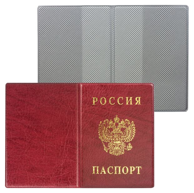 Багаж  Ашан Обложка для паспорта ДПС с гербом, 1 шт