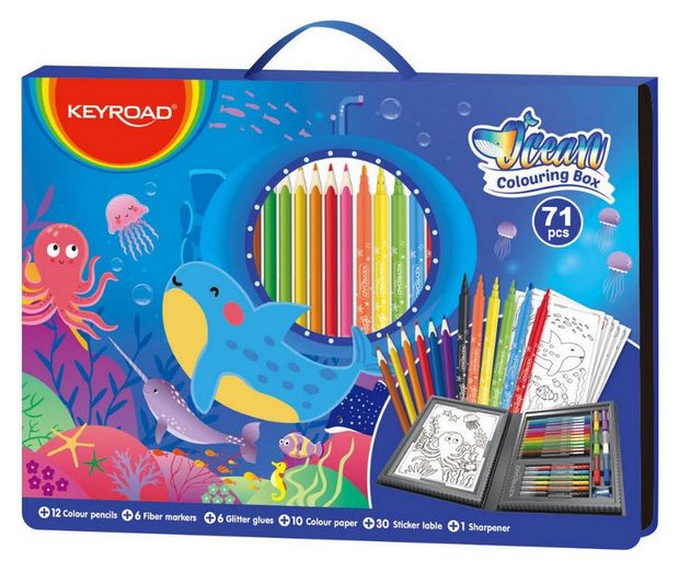 Набор принадлежностей для творчества KEYROAD Океан 71 предмет 499₽